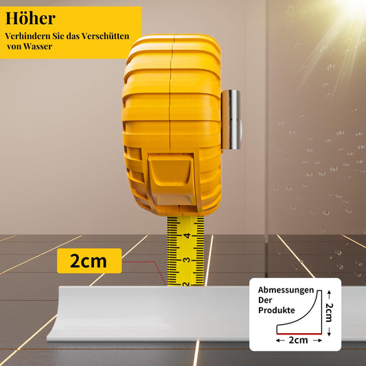 Wet Room Shower Water Barrier RRP - £20.99 Self-Adhesive Silicone Threshold Collapsible Water Dam – Clear