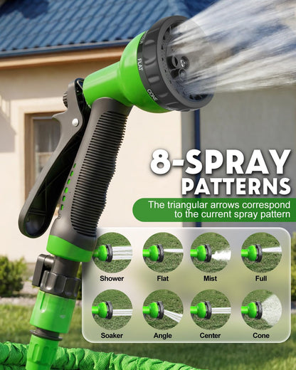 Expandable Garden Hose RRP - £25.99 Flexible 8-Function Nozzle Latex Core Anti-Leak – 45m