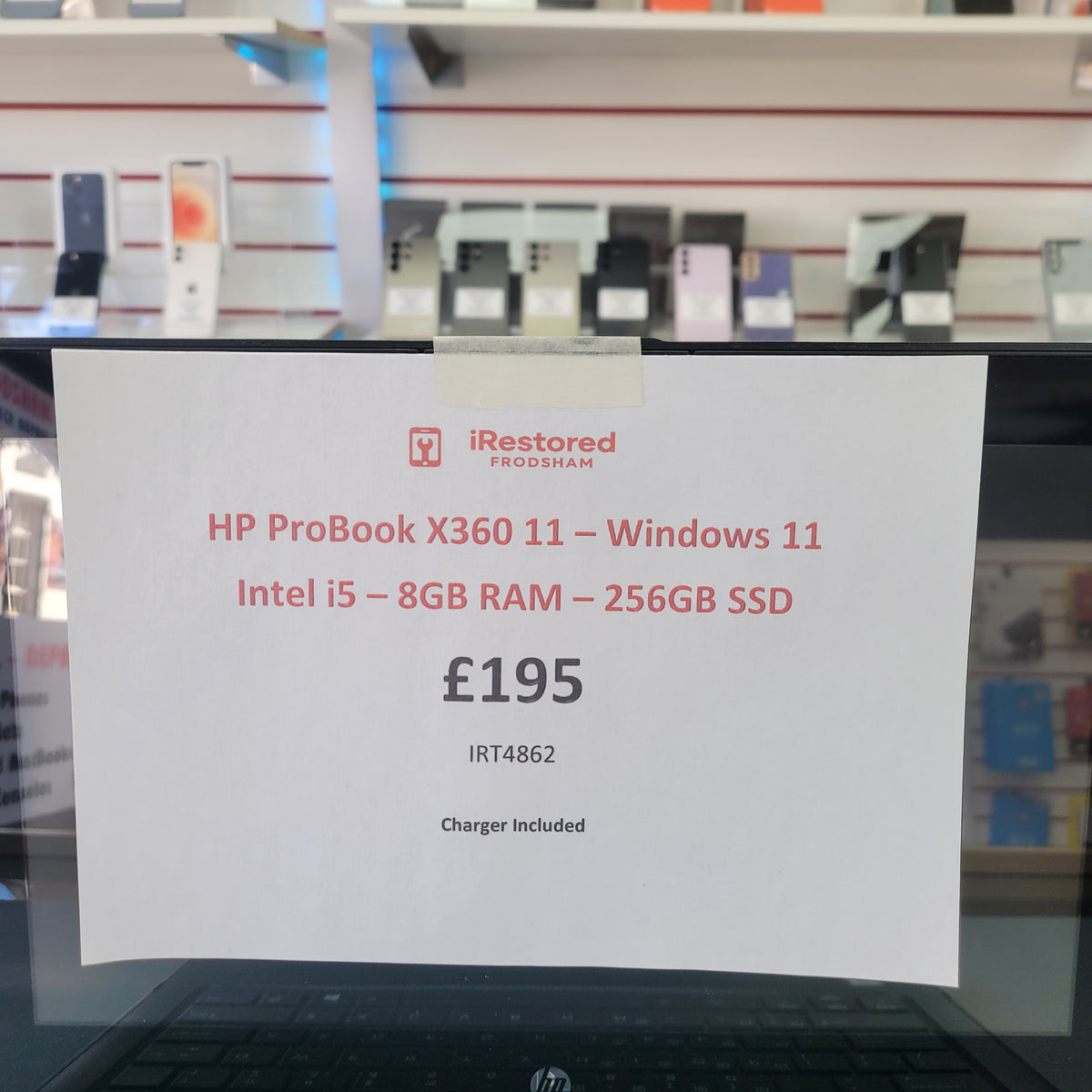 HP ProBook x360 11 Intel Core i5 8GB RAM 256GB SSD Grey – Grade B – photo 3