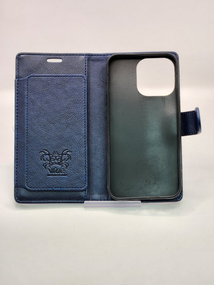 iPhone Premium Leather Book Case - 8/SE/X/XS/XR/11/12/13/14/15/16/17