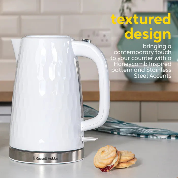 Honeycomb™ White Kettle - RRP: £32.99