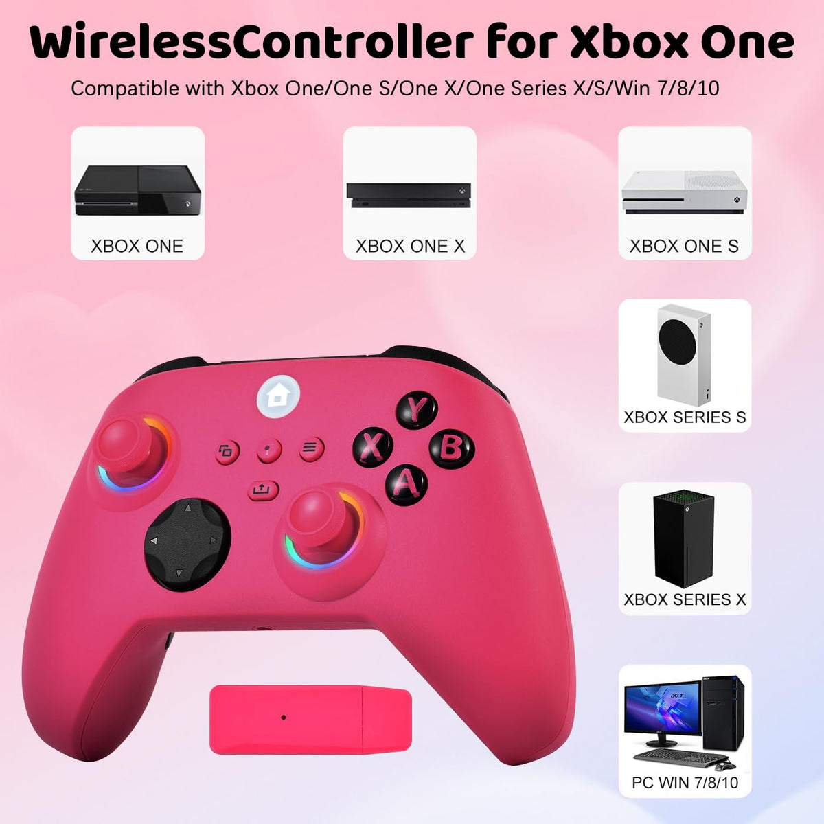 Lampelc Xbox Wireless Controller RRP - £39.99 Compatible with Xbox One/Series X&S/Windows – Black