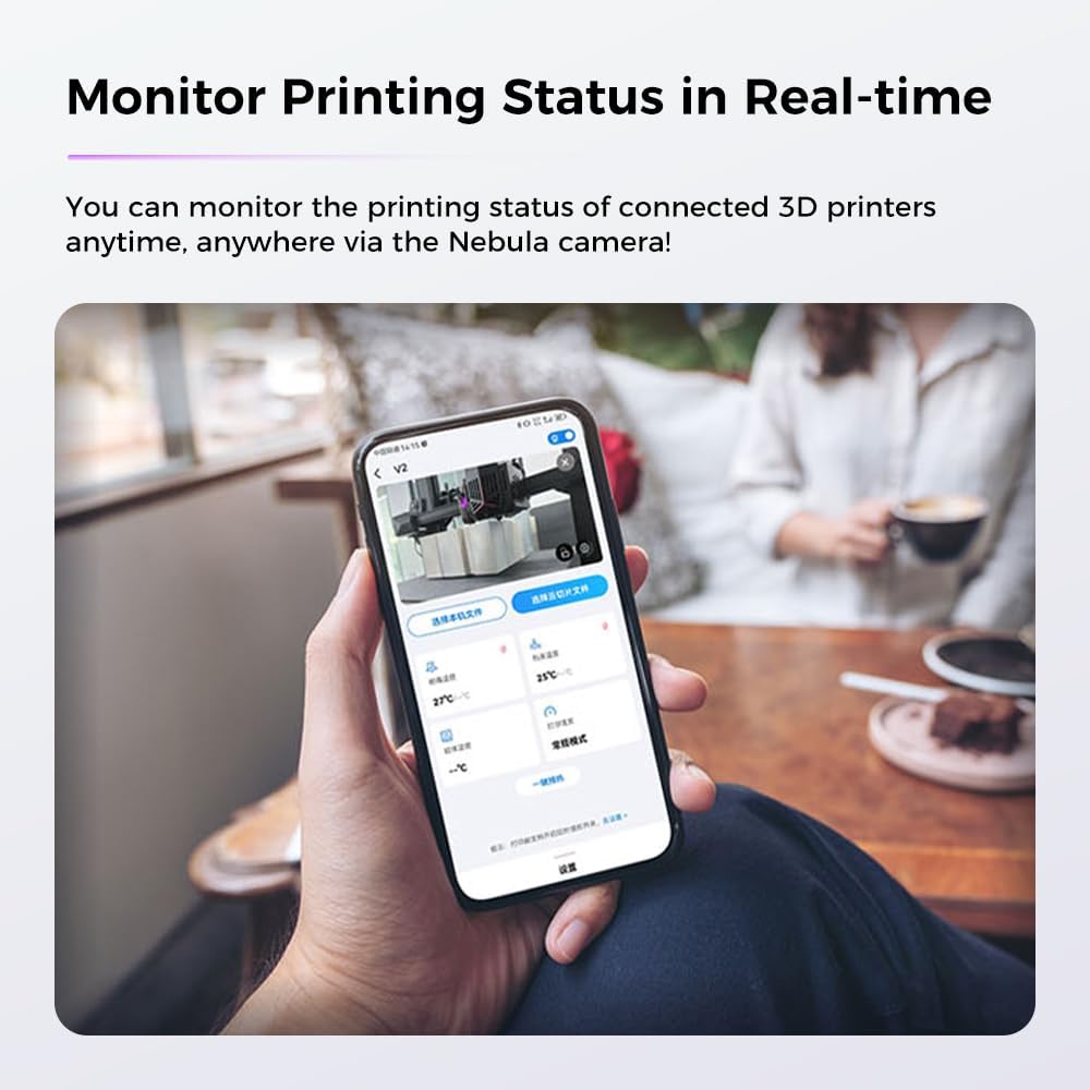 Creality Nebula Camera RRP - £39.99, WIFI Real-Time Monitoring Time-Lapse 3D Printer Camera for Creality Sonic Pad, Creality Nebula Pad?Ender 3 V3 KE/CR-10 SE/Halot Mage/Halot Mage Pro