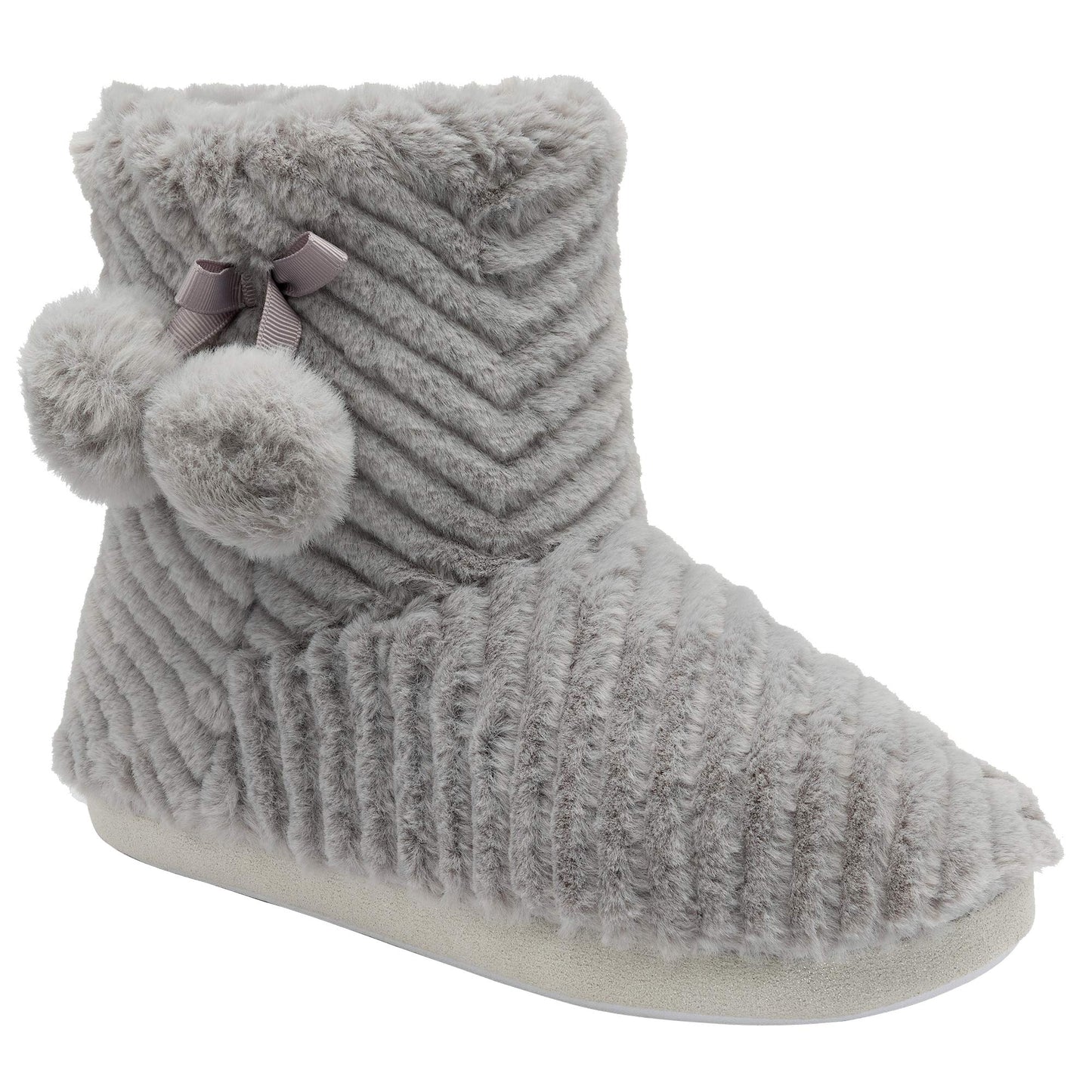 DUNLOP LADIES MARGO II SLIPPERS - RRP £21.99 - Grey - UK 7