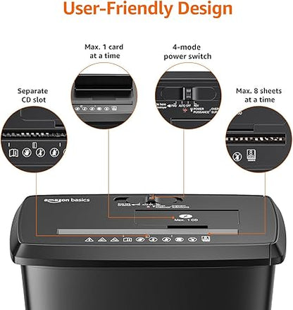 amazon 8 sheet strip cut paper shredder - RRP: £34.99