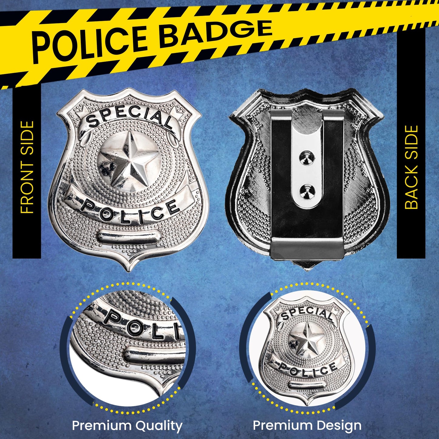 Adults Police Costume Accessories Set – Sunglasses, Handcuffs, Badge - RRP £6.99 – Fancy Dress