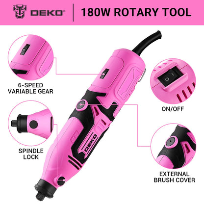 Multi Rotary Tool Kit RRP - £25.99 170W 126pc Mini Drill Sander with Flex Shaft for Carving Cutting Polishing – Yellow
