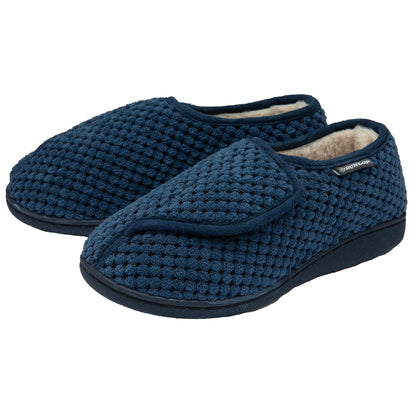 Dunlop Ladies Rip Tape Fastening Slippers - RRP £19.99 - Navy - UK 5