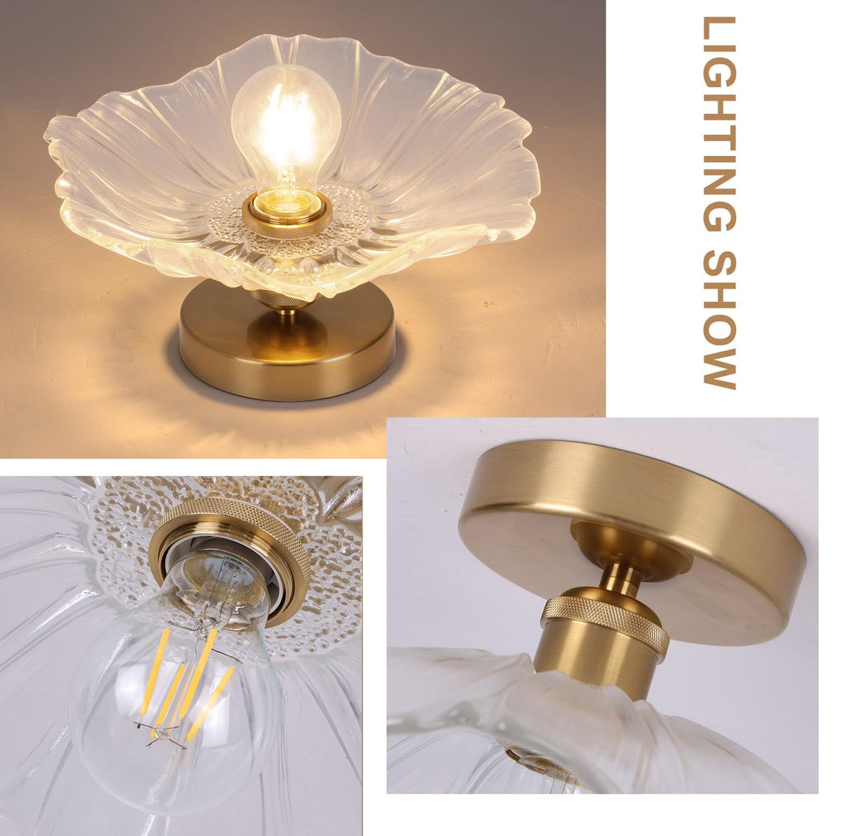 Glass Shade Ceiling Light RRP - £29.99
