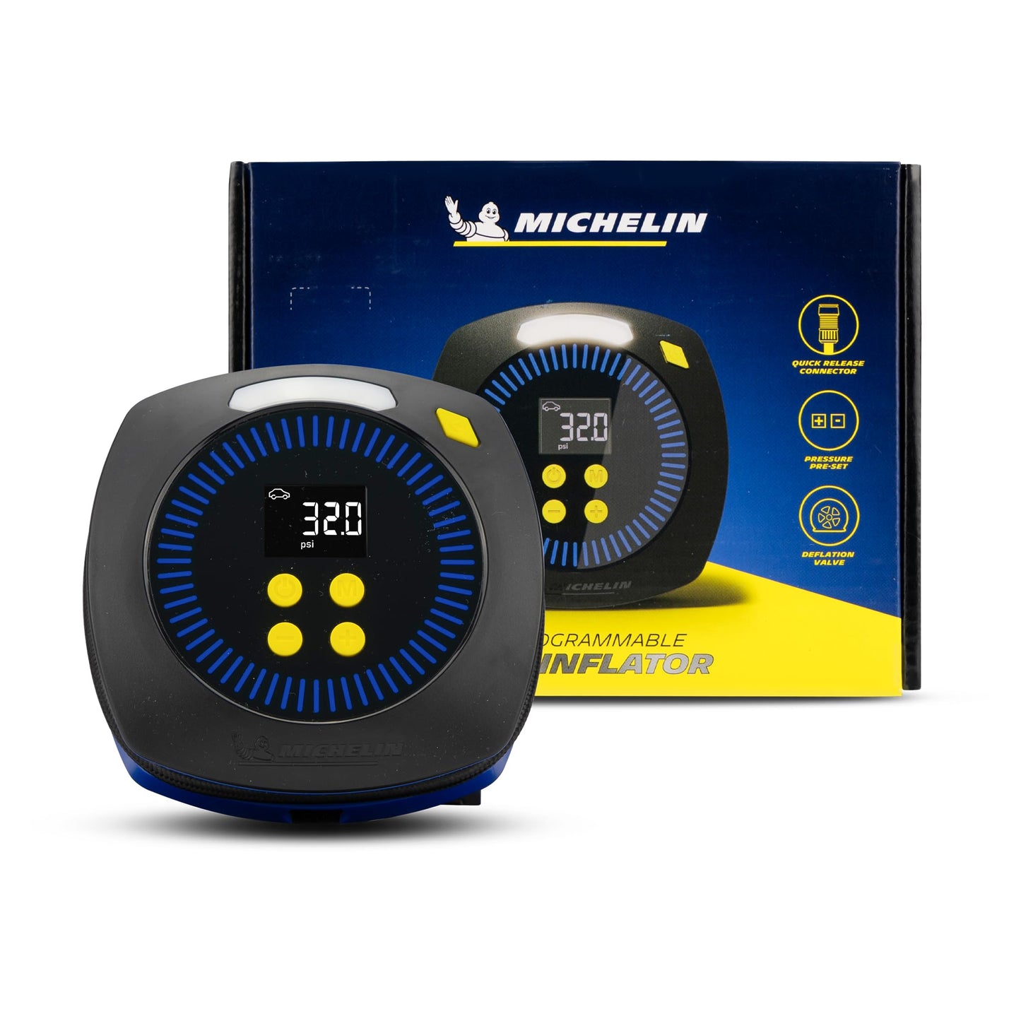 MICHELIN Programmable 12V Tyre Inflator Portable Compressor ? 12V RRP £39.99