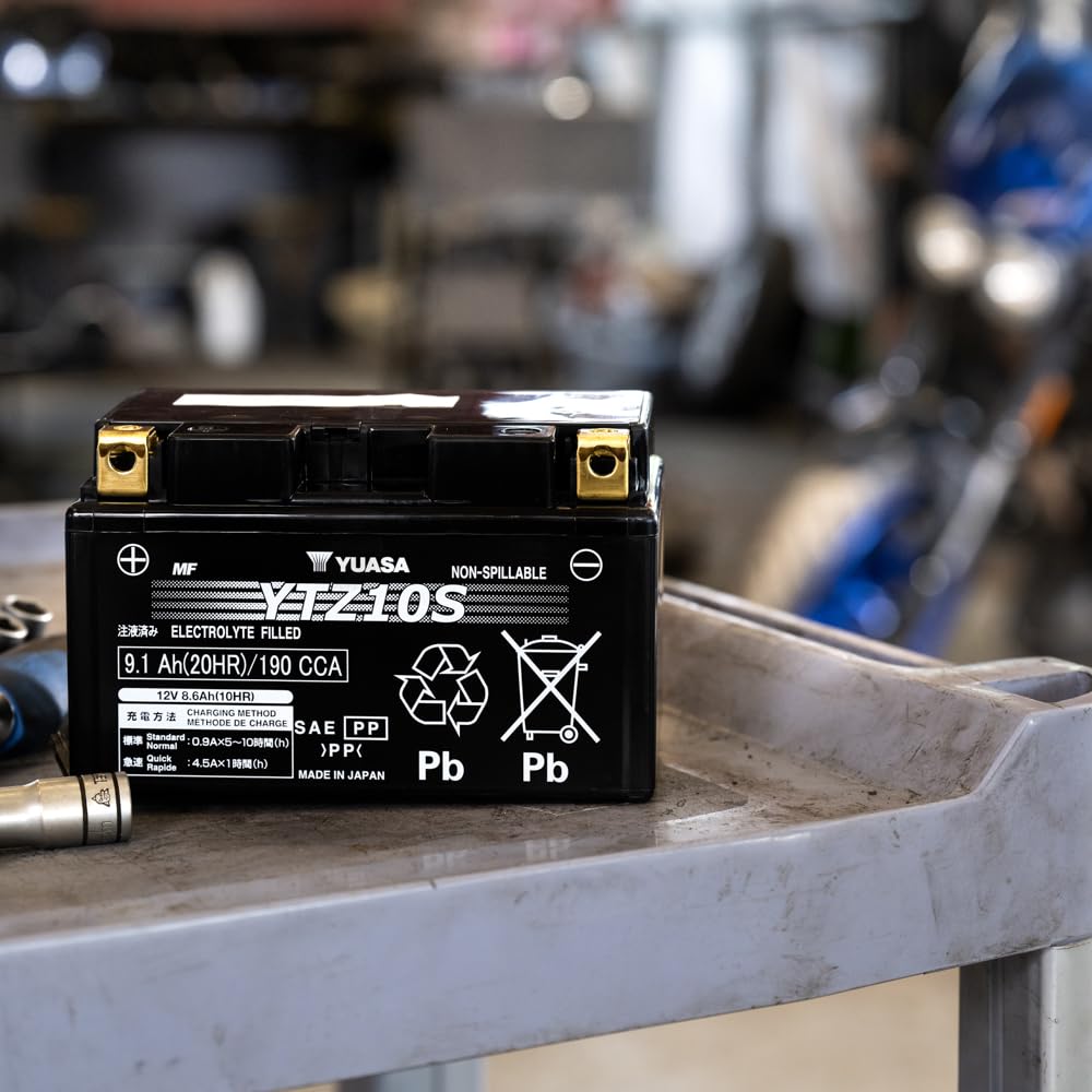 Yuasa YTZ10S Motorbike Battery - RRP £69.99 - 12V 190CCA AGM VRLA Maintenance-Free  YTZ10S