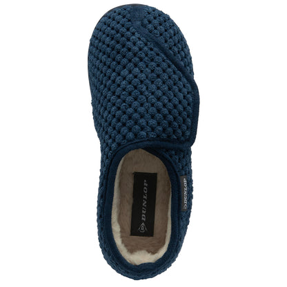 Dunlop Ladies Rip Tape Fastening Slippers - RRP £19.99 - Navy - UK 5