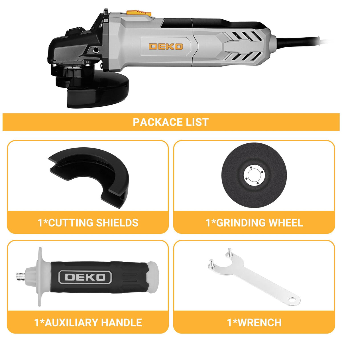 Angle Grinder 900W Electric Tool - Short Handle