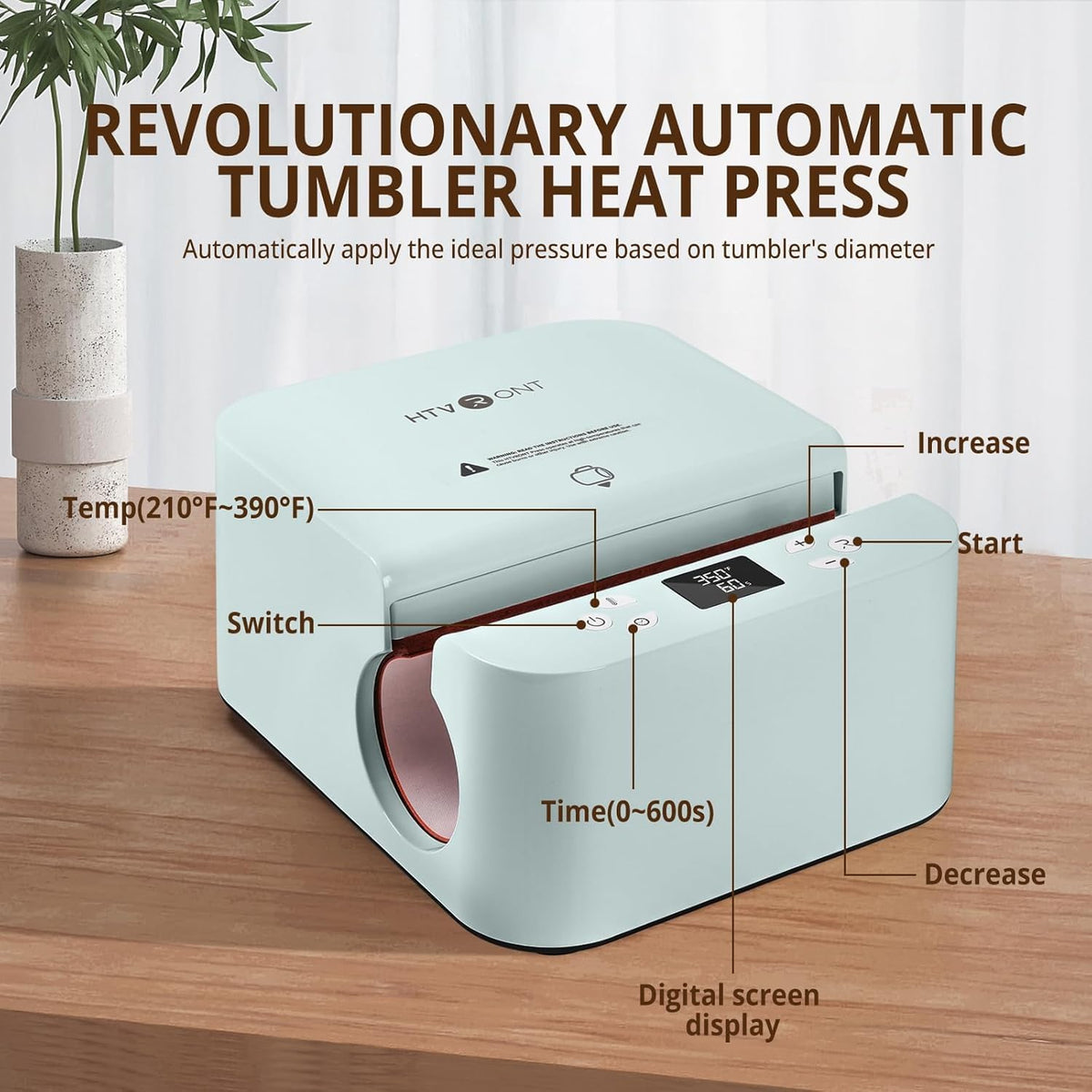 Tumbler Sublimation Heat Press Machine RRP - £159.99 Auto – Light Blue