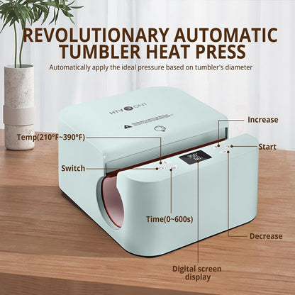 Tumbler Sublimation Heat Press Machine RRP - £159.99 Auto – Light Blue