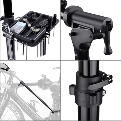 CXWXC Bike Workstand - RRP £89.99 - Bicycle Repair Stand for Maintenance Folding and Lightweight (Black-DE)