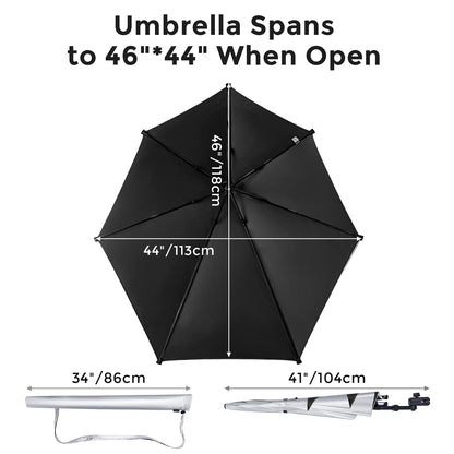 G4Free UPF 50+ Adjustable Beach Umbrella RRP - £34.99 - XL with Universal Clamp