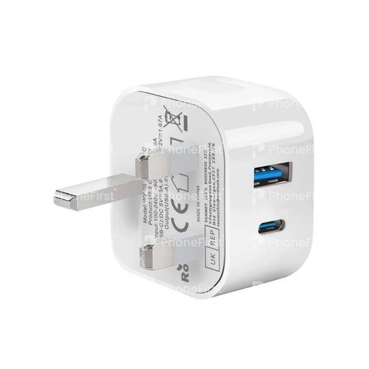 NCC USB-A + USB-C PD 20W Plug