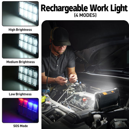 OHAYORI LED Construction Spotlight RRP - £34.99 Rechargeable Battery 4 Modes Portable Camping Lamp – 2 Pack
