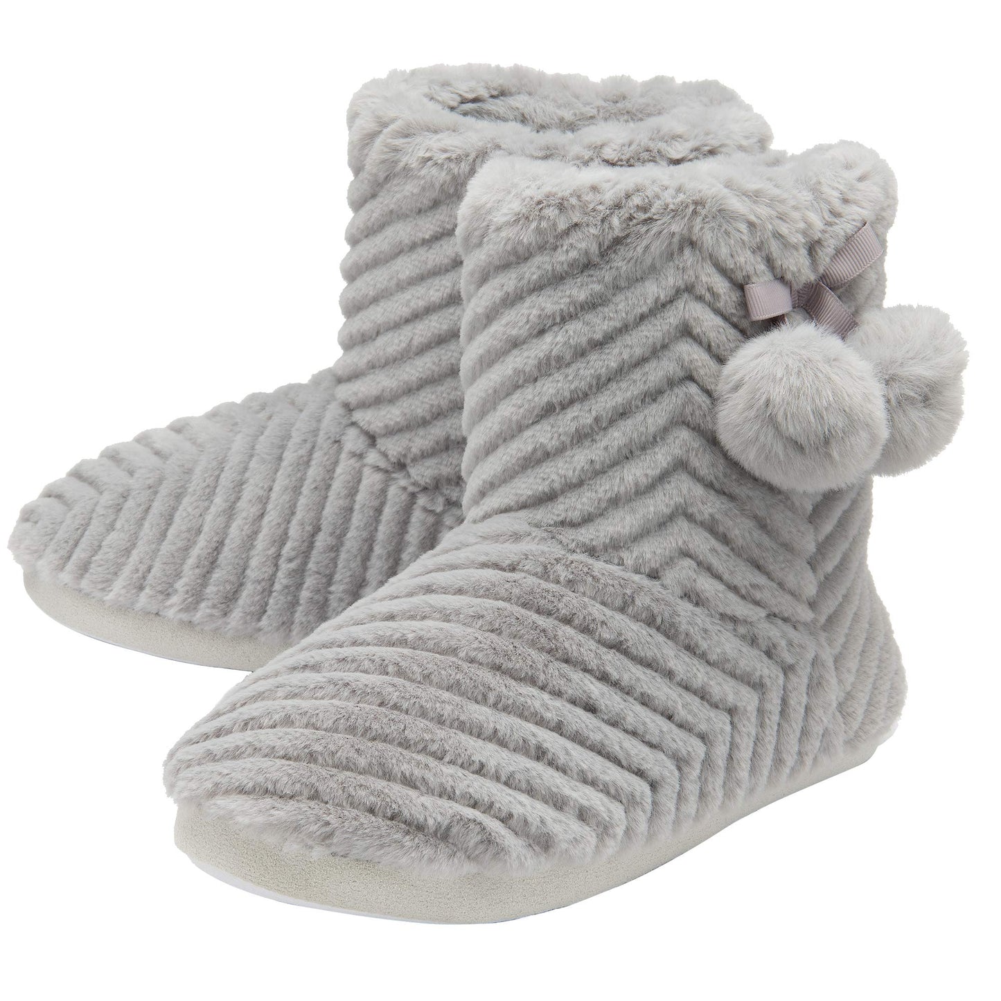 DUNLOP LADIES MARGO II SLIPPERS - RRP £21.99 - Grey - UK 7