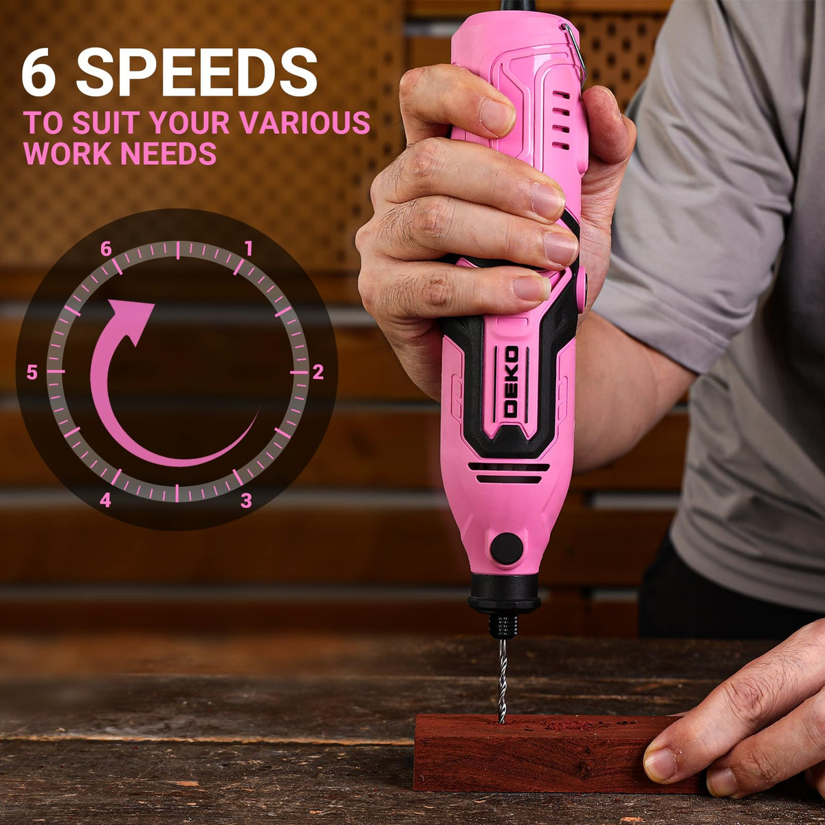 Multi Rotary Tool Kit RRP - £25.99 170W 126pc Mini Drill Sander with Flex Shaft for Carving Cutting Polishing – Yellow