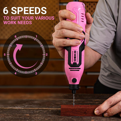 Multi Rotary Tool Kit RRP - £25.99 170W 126pc Mini Drill Sander with Flex Shaft for Carving Cutting Polishing – Yellow