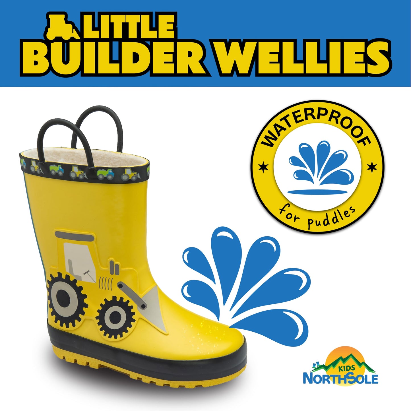 NorthSole Kids Wellies Rubber Wellington Boots - RRP £19.99 – Tractor UK 8