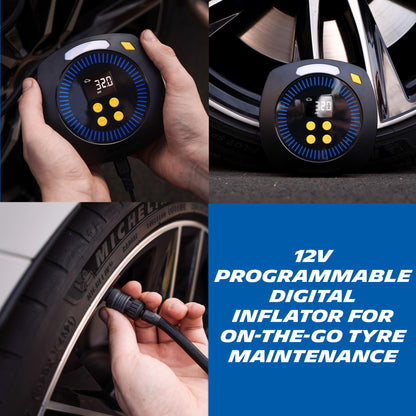 MICHELIN Programmable 12V Tyre Inflator Portable Compressor ? 12V RRP £39.99