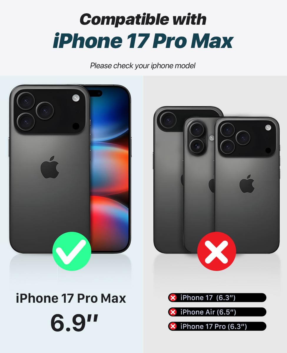 OCASE 2-in-1 Wallet Case for iPhone 17 Pro Max RRP - £29.99 with RFID Blocking – Blue