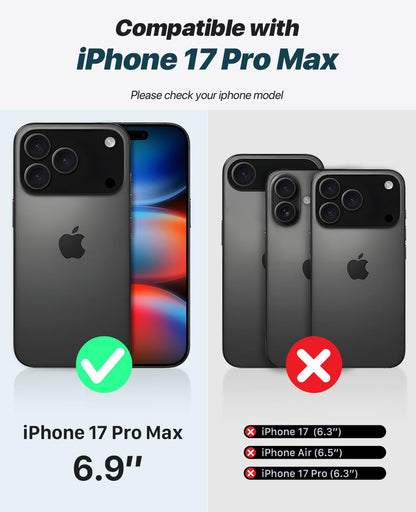 OCASE 2-in-1 Wallet Case for iPhone 17 Pro Max RRP - £29.99 with RFID Blocking – Blue