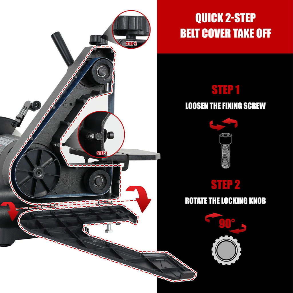 250W Bench Grinder and Sander Combo RRP - £99.99 for Wood, Metal, Knife Sharpening – 150mm Disc