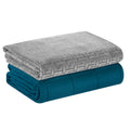 DREAMLANDING Gravity Weighted Blanket RRP - £74.99 With Replaceable Cover, Glass Beads Filling Weighted Blanket For Adults, Anxiety Heavy Blanket (Teal Blue, 150 * 200cm,9kg)