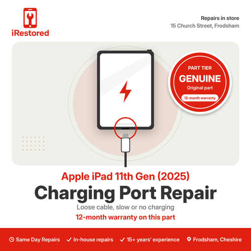 Apple iPad 11th Gen (2025) Charging Port Repair – Genuine part