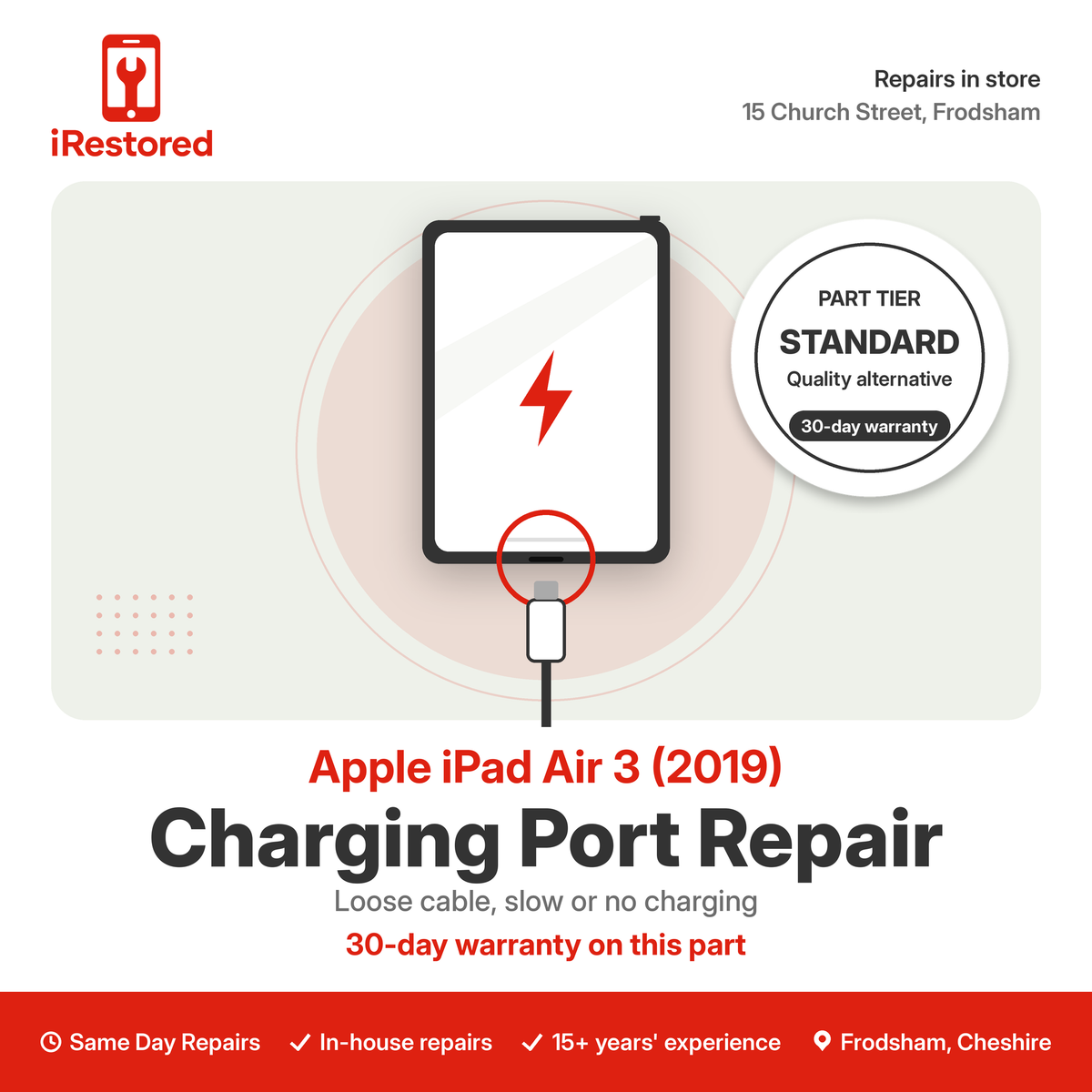 Apple iPad Air 3 (2019) Charging Port Repair