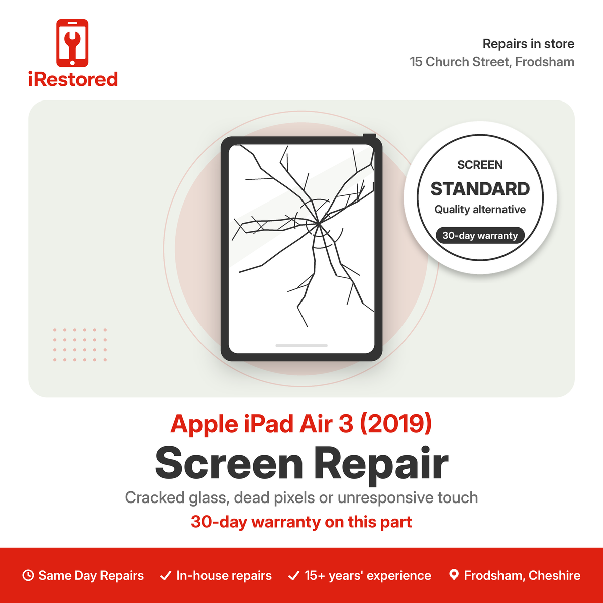 Apple iPad Air 3 (2019) Screen Repair – Aftermarket part