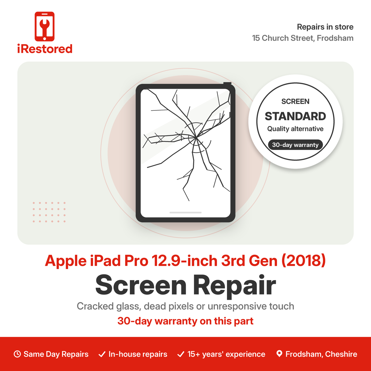 Apple iPad Pro 12.9-inch 3rd Gen (2018) Screen Repair – Aftermarket part