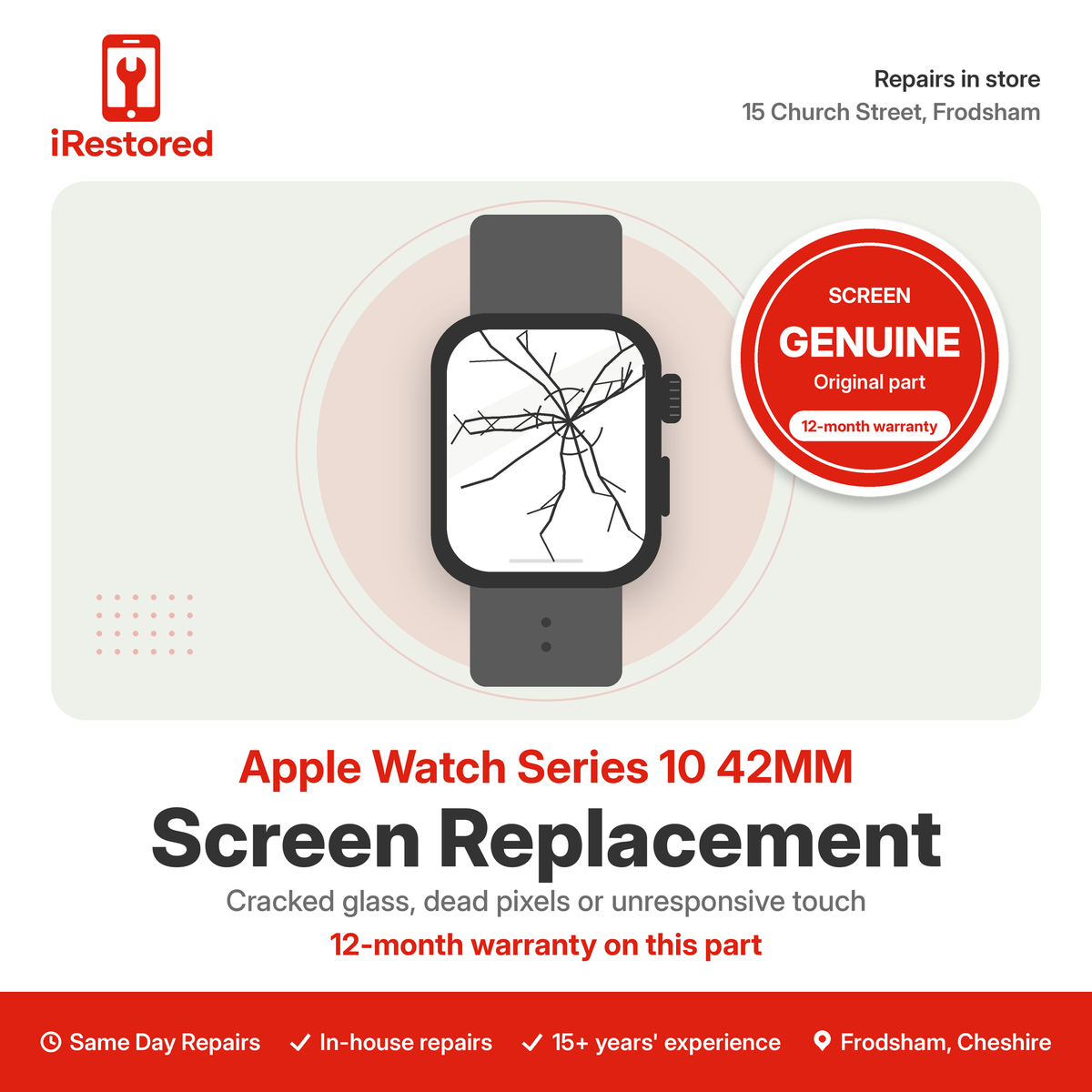 Apple Watch Series 10 42MM Screen Replacement – Genuine