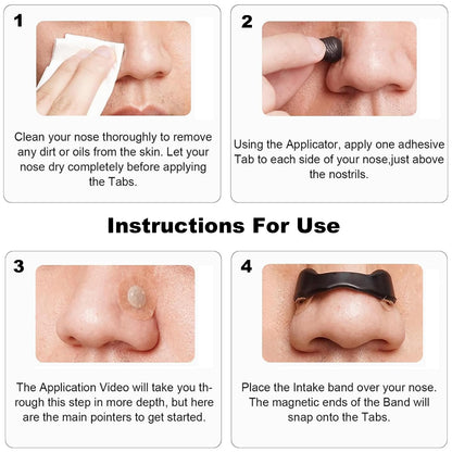 Magnetic Nasal Strips - RRP: £12.99 - Anti-Snoring Device ? 60 Count