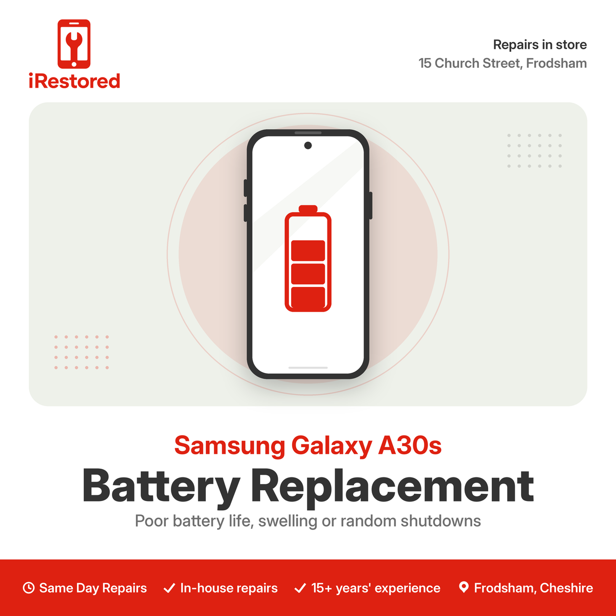 Samsung A30s A307 Battery Replacement