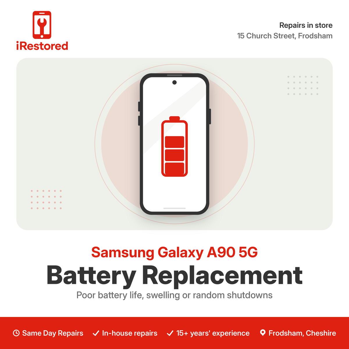 Samsung A90 5G A908 Battery Replacement