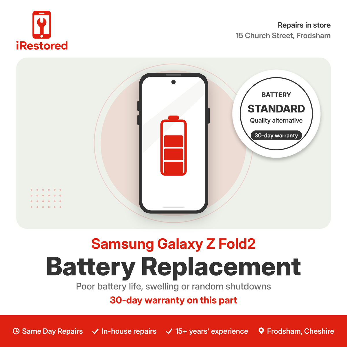 Samsung Galaxy Z Fold2 Battery Repair