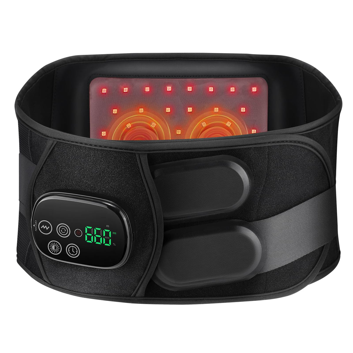 Red Light Massaging Belt RRP - £39.99 660nm & 850nm Touch Control 3 Timers 4 Modes 3 Levels