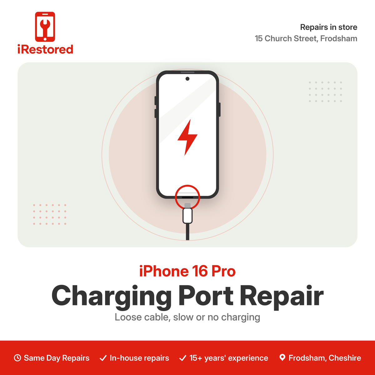 iPhone 16 Pro Charging Port Repair