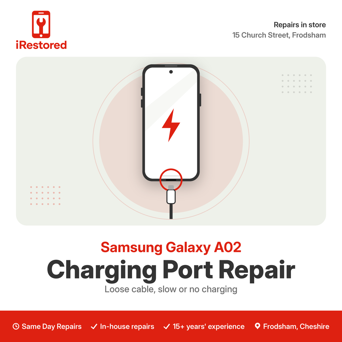 Samsung A02 A022 Charging Port Replacement