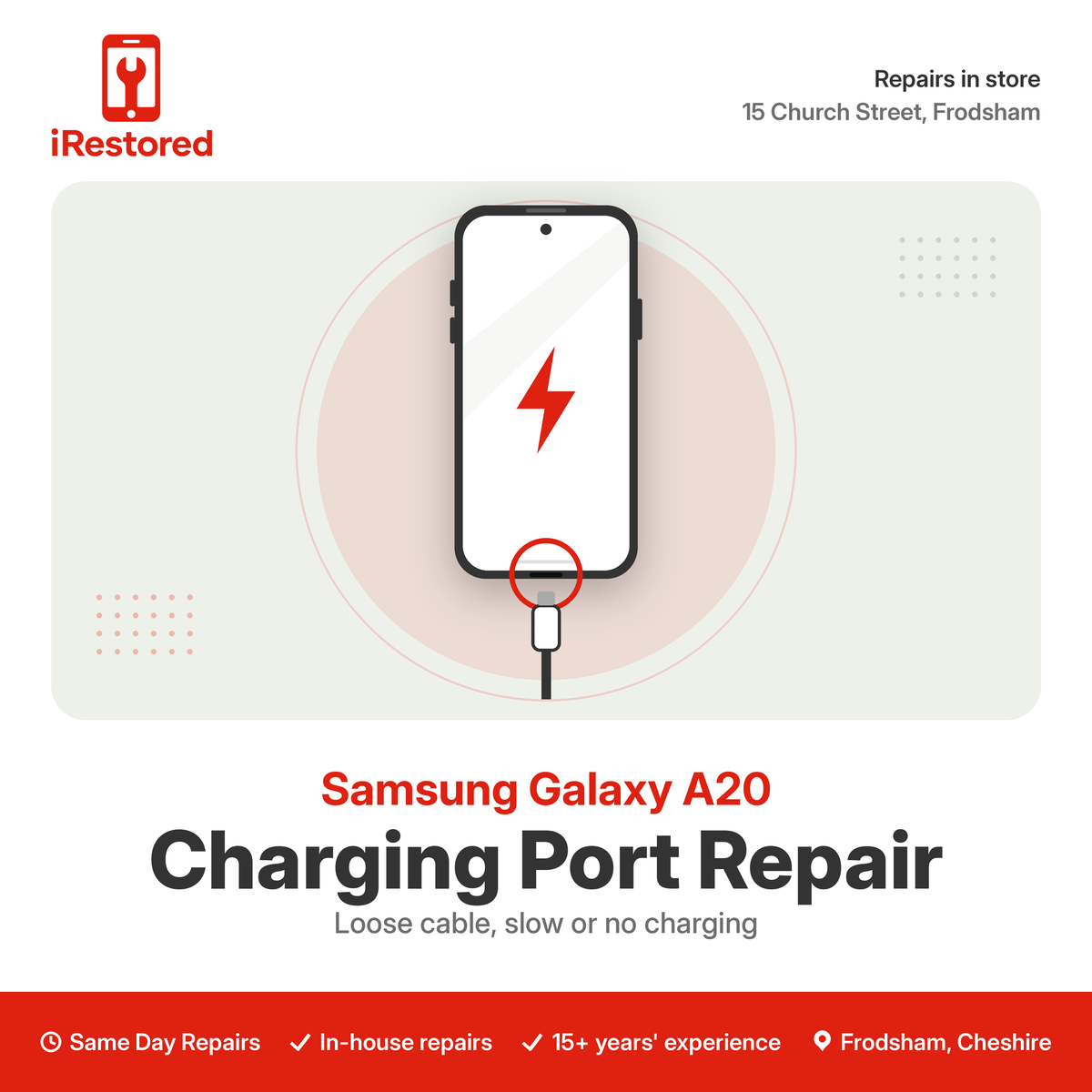 Samsung A20 A205 Charging Port Replacement