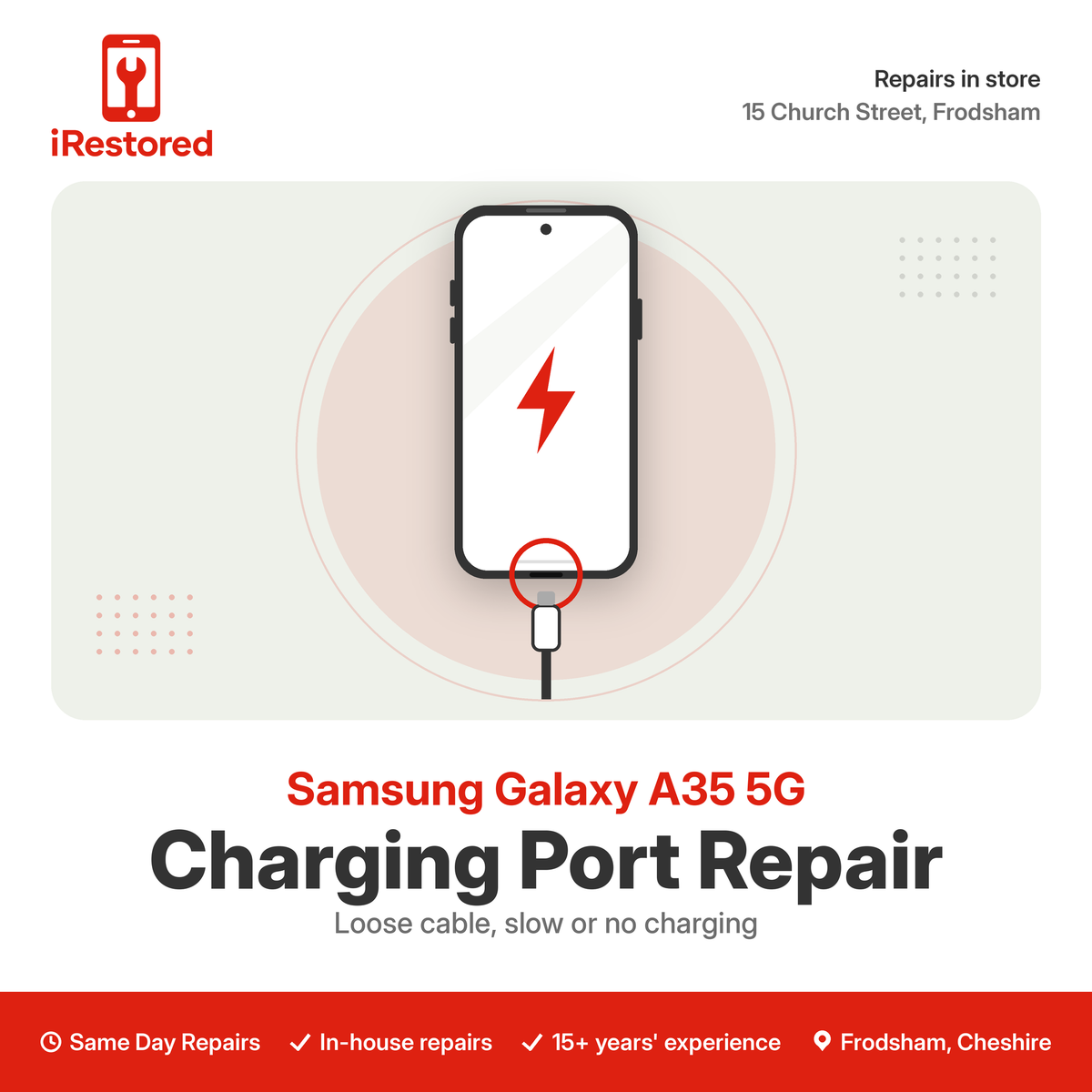 Samsung Galaxy A35 5G (A356) Charging Port Repair