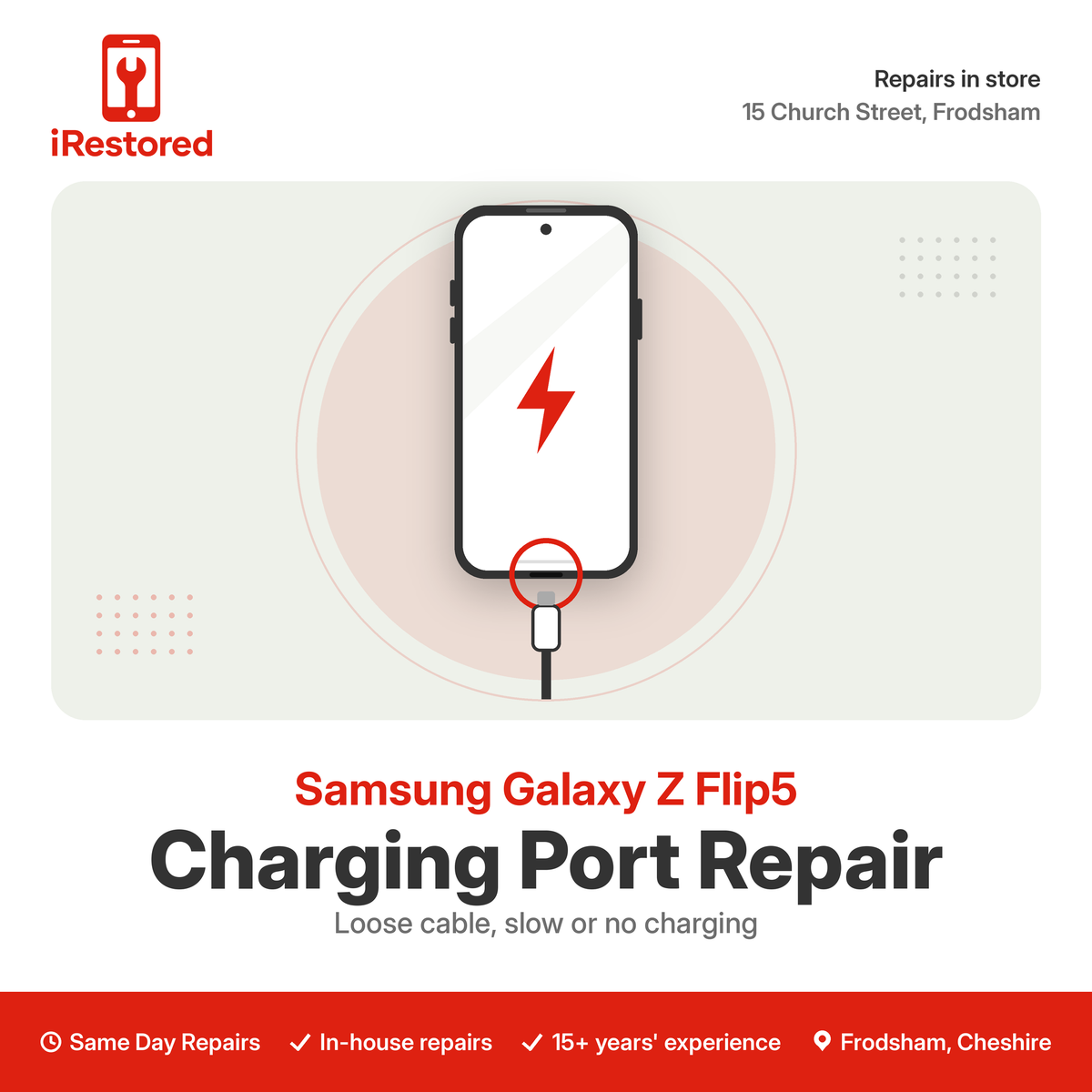 Samsung Galaxy Z Flip5 Charging Port Repair