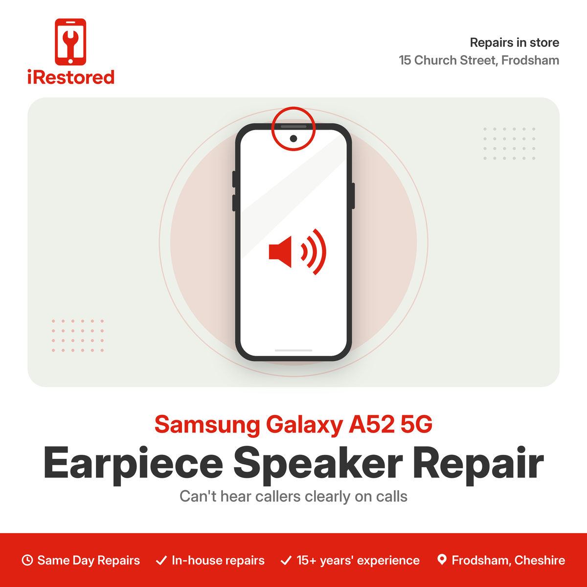 Samsung Galaxy A52 5G (A526) Earpiece Speaker Repair