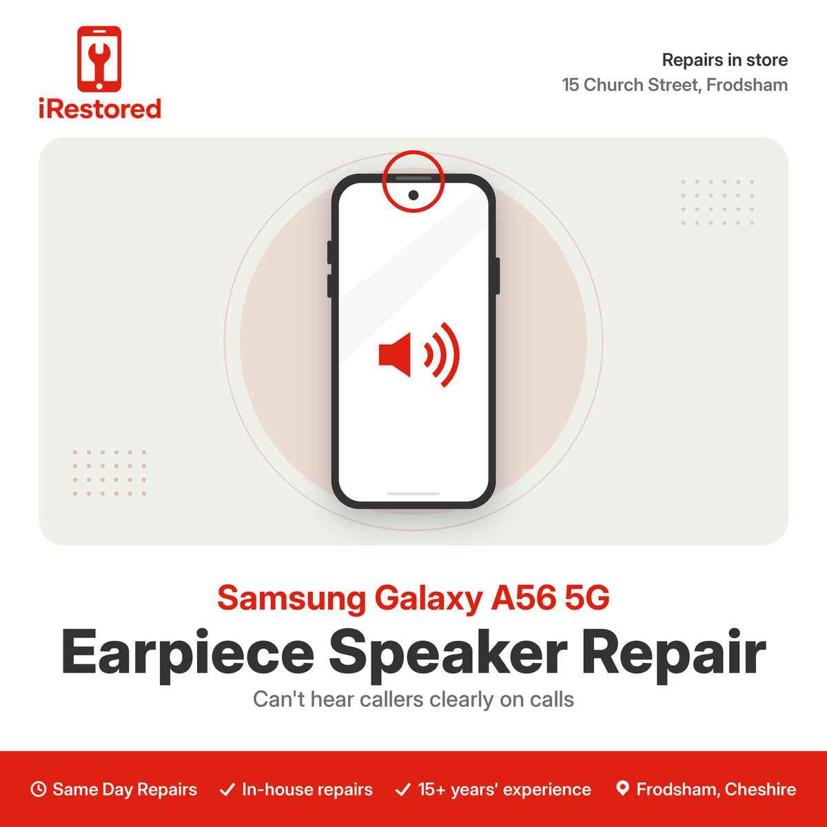 Samsung Galaxy A56 5G (A566) Earpiece Speaker Repair