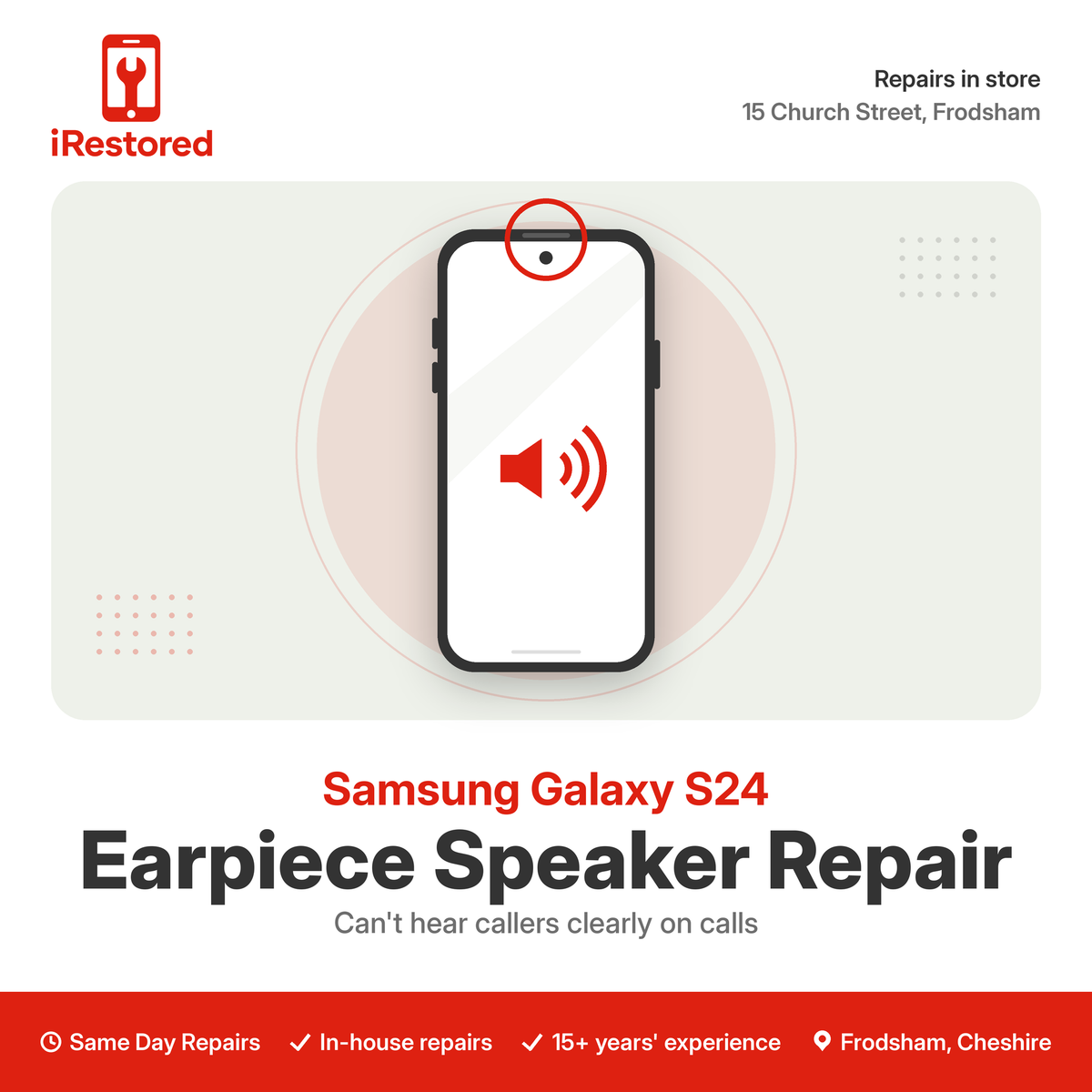 Samsung Galaxy S24 Earpiece Speaker Repair